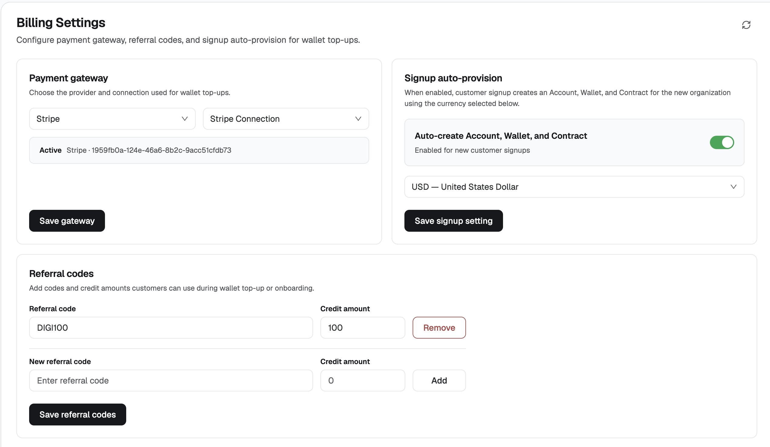 Photo — Billing Settings